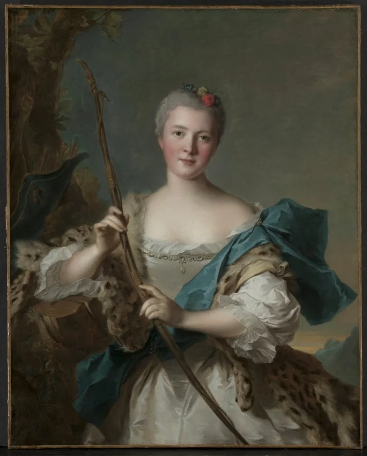 Portrait of a Woman as Diana, detail