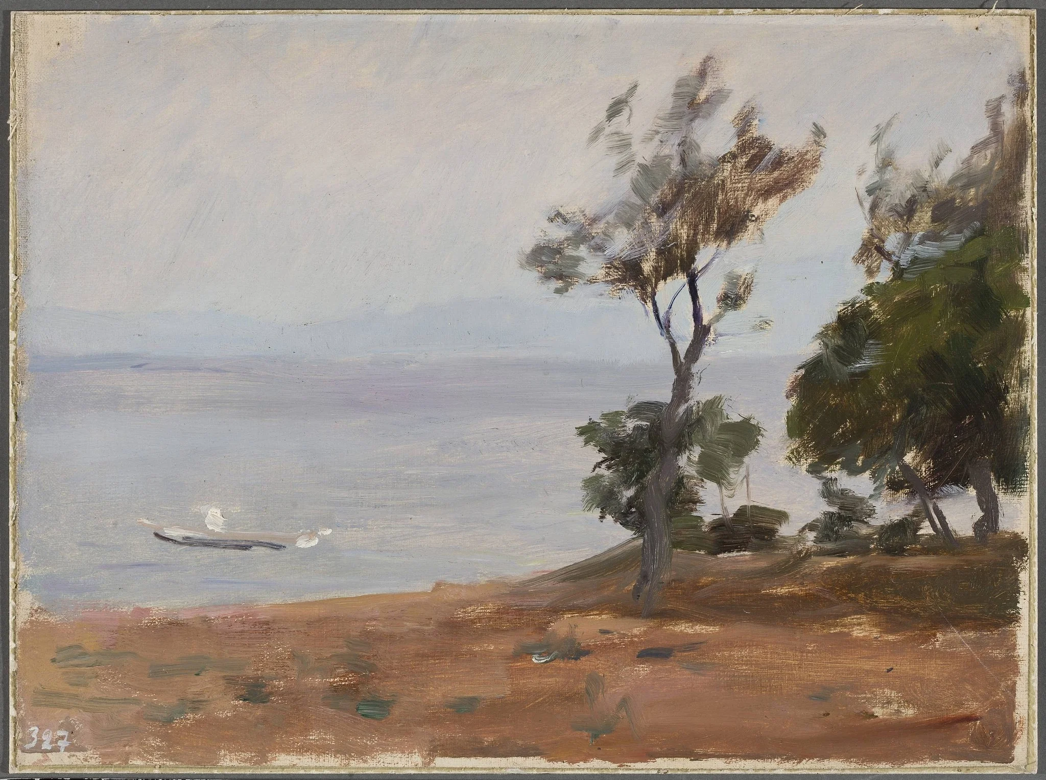 Landscape. From the journey to Constantinople, detail