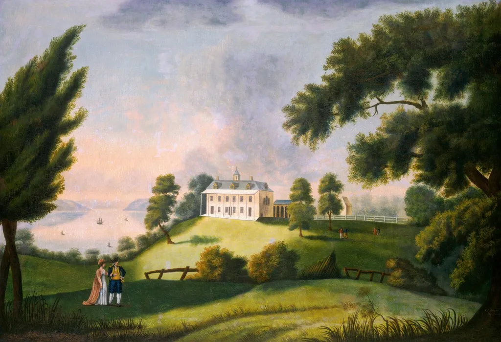 Mount Vernon, by George Ropes, oil, 1806