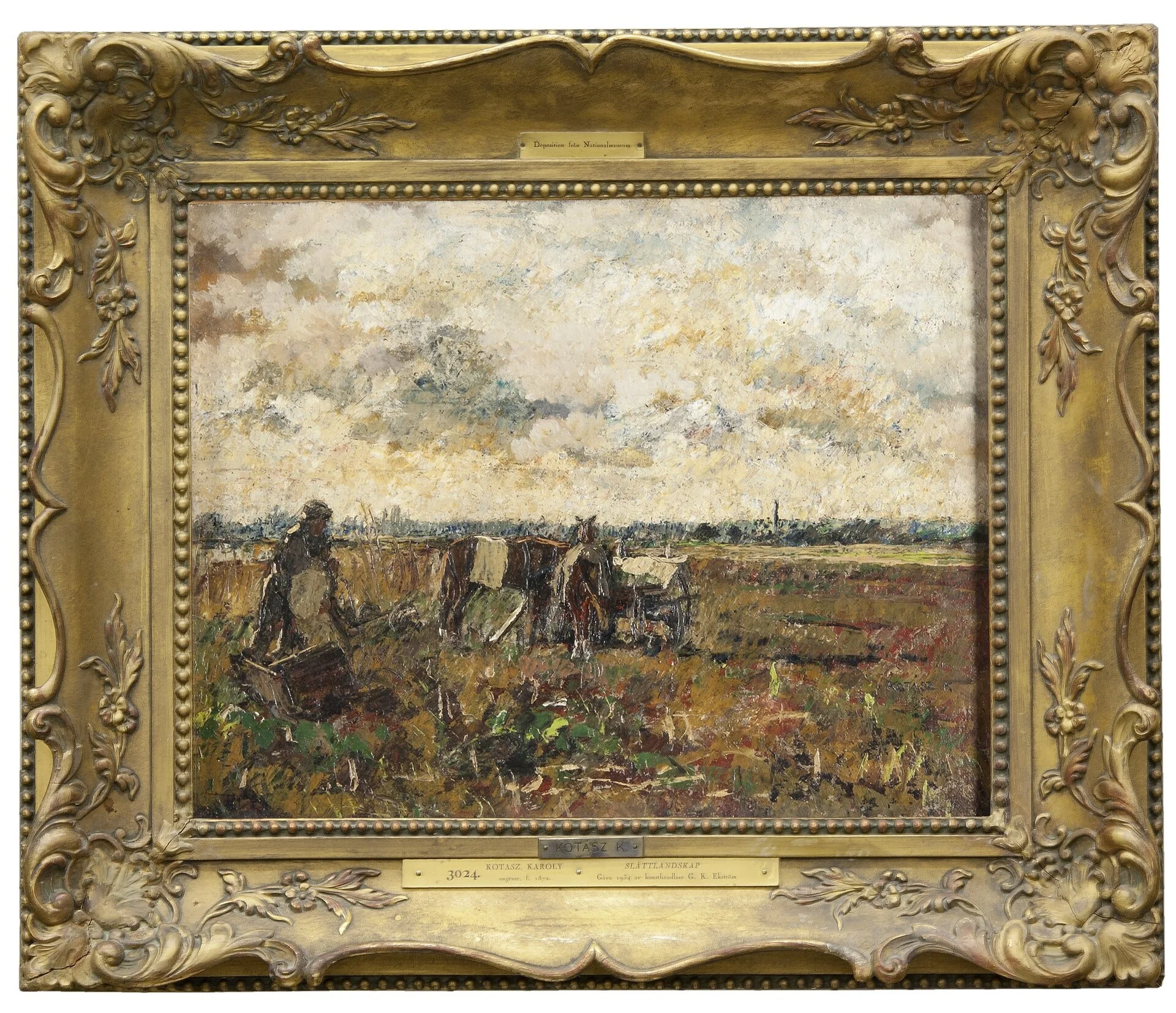 Plain with a Working Farmer, detail