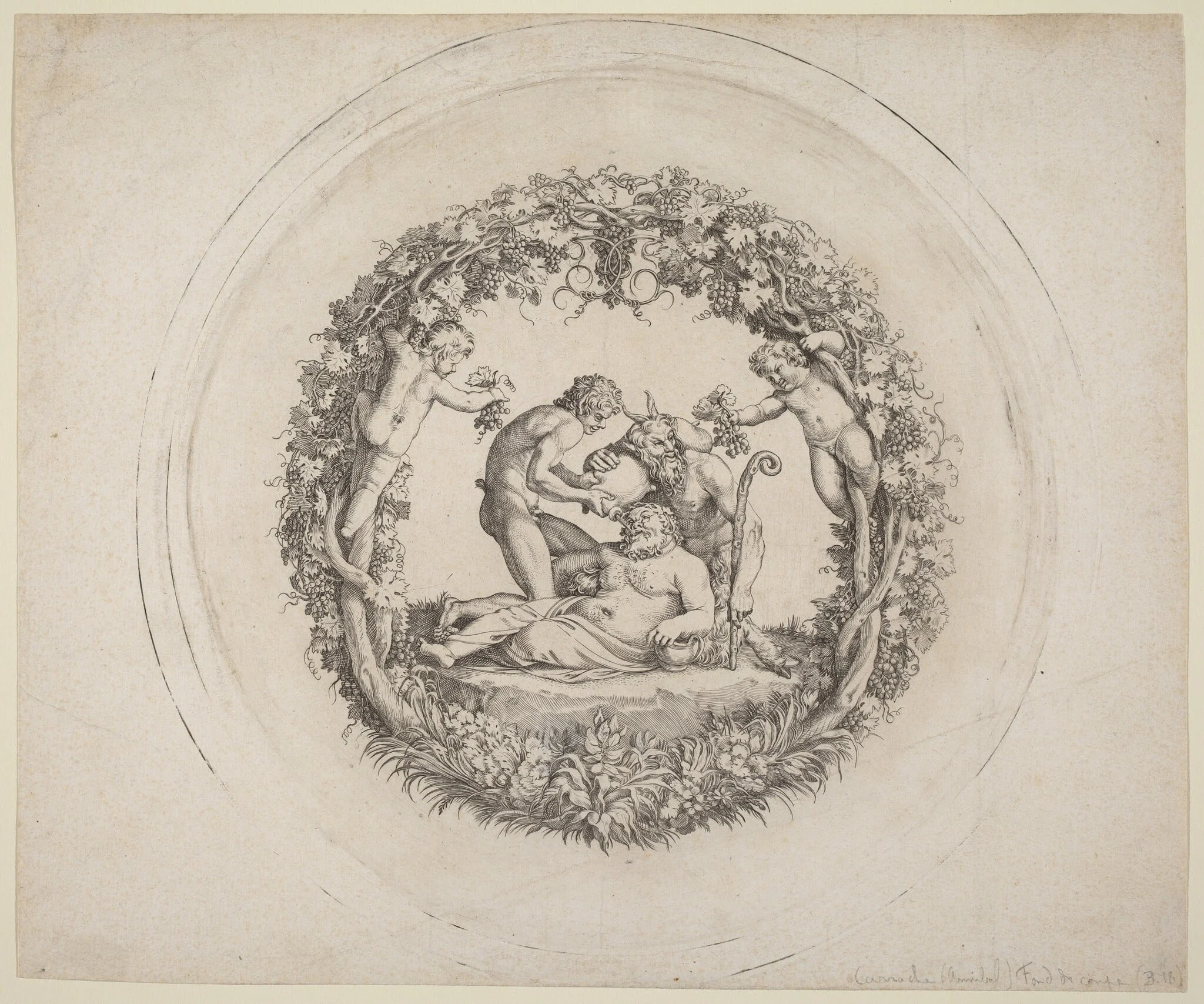 The Drunken Silenus ("The Tazza Farnese"), detail