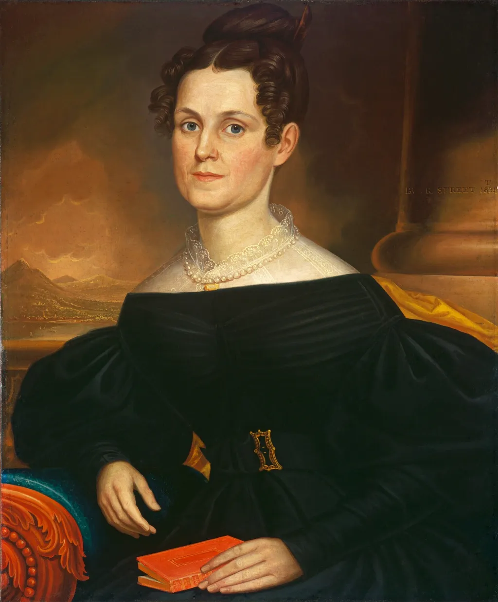 Elizabeth Price Thomas, by Robert Street, oil, 1834