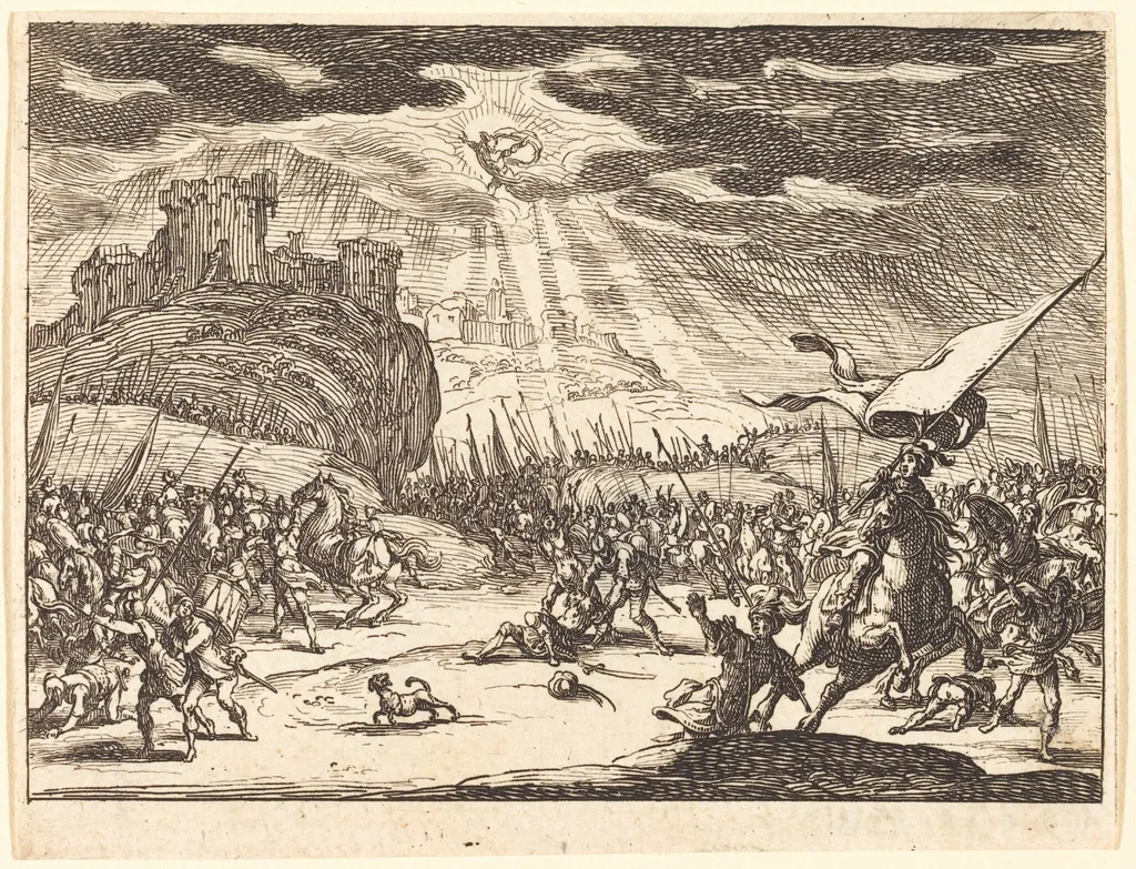 Conversion of Paul, by Jacques Callot, ink, 1635