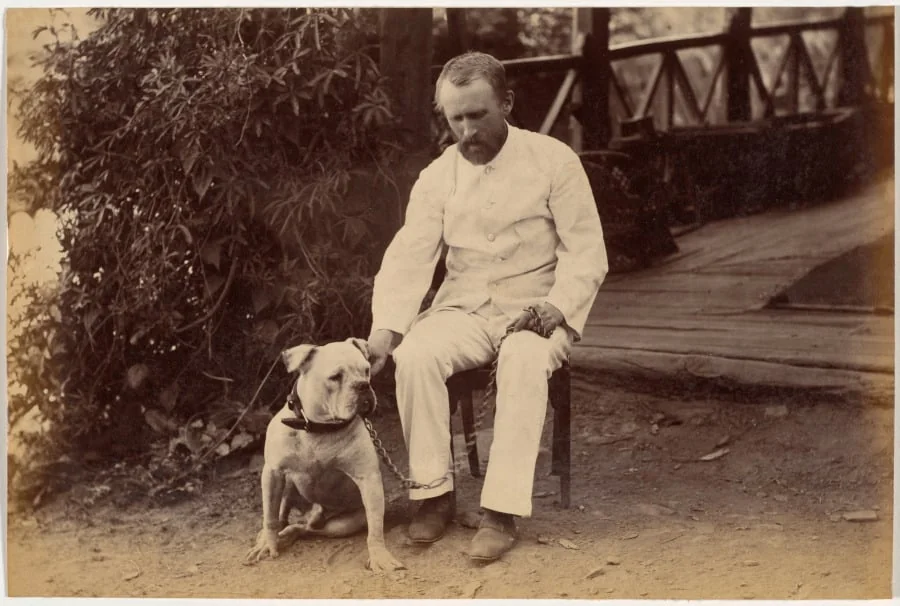 Robert Hotz Esquire and Bulldog, detail