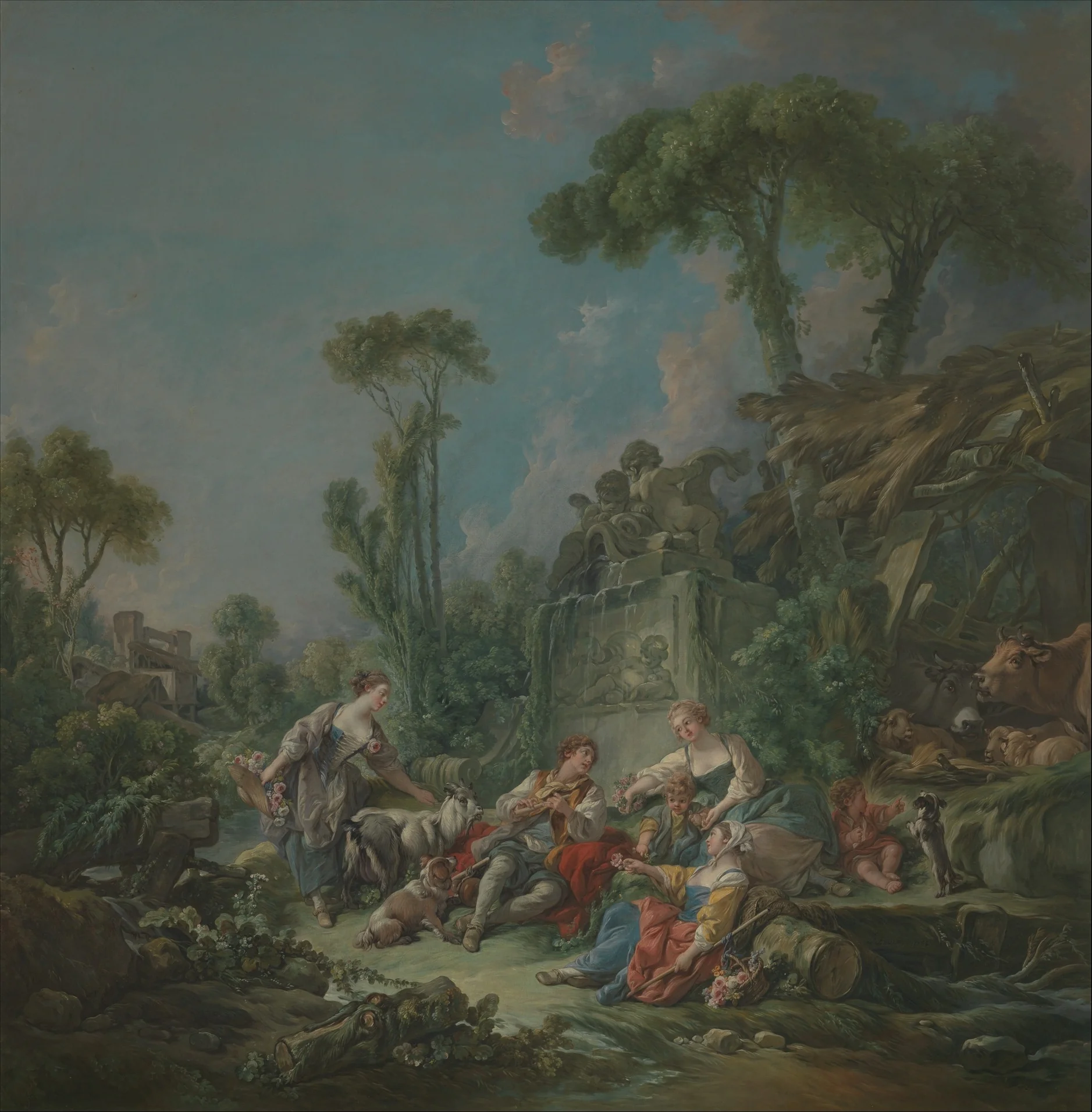 Shepherd's Idyll, detail