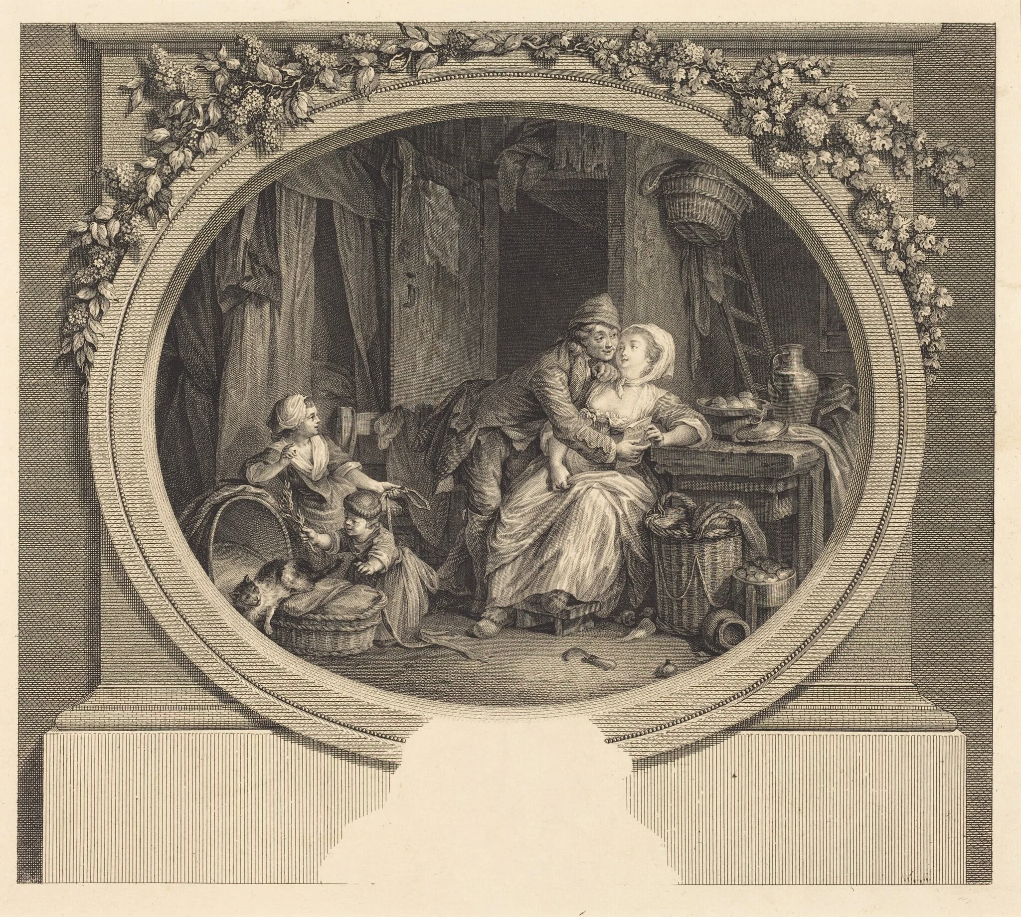 La Félicité villageoise, detail
