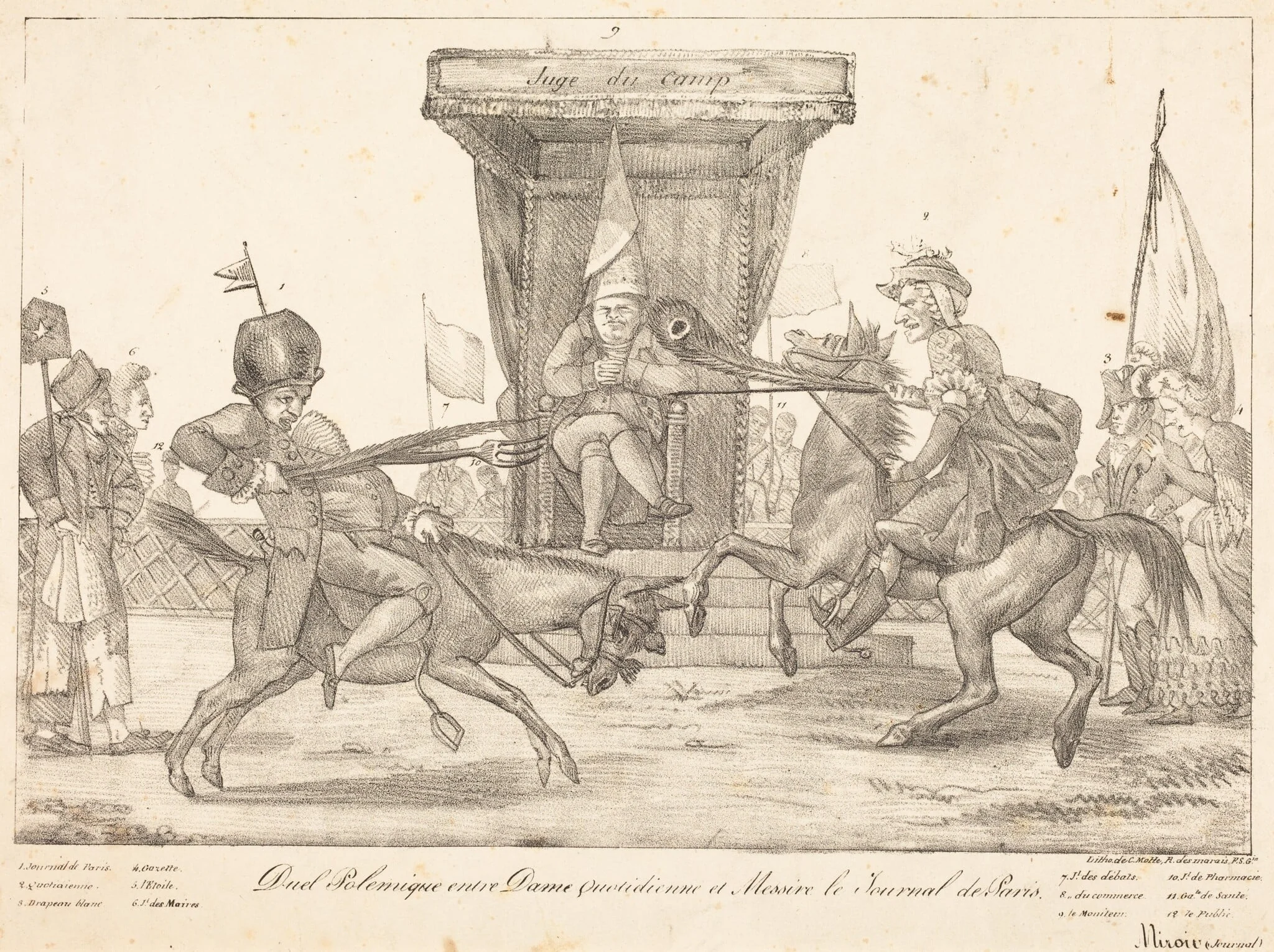 Duel Polemique, detail