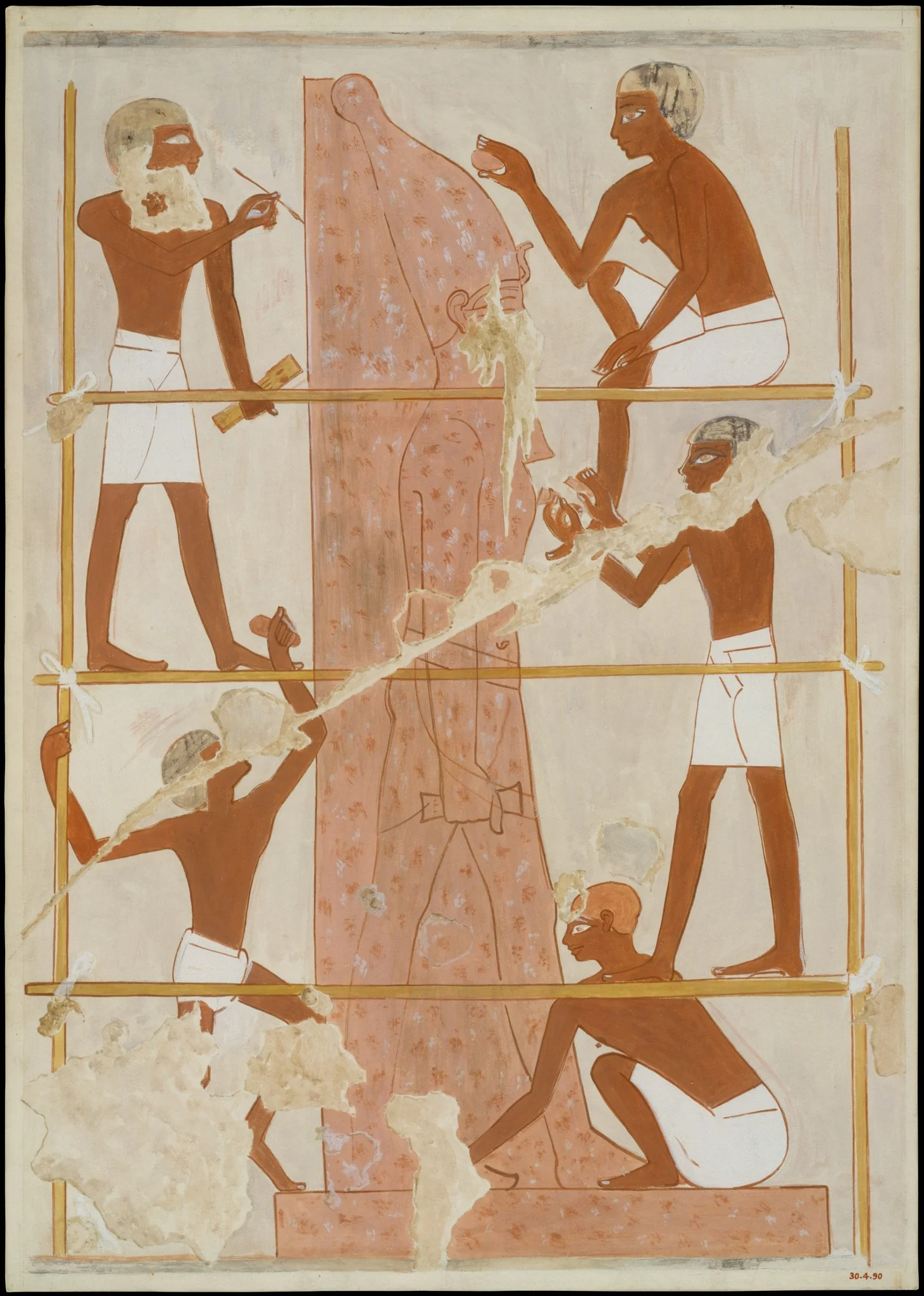 Sculptors at Work, Tomb of Rekhmire, detail