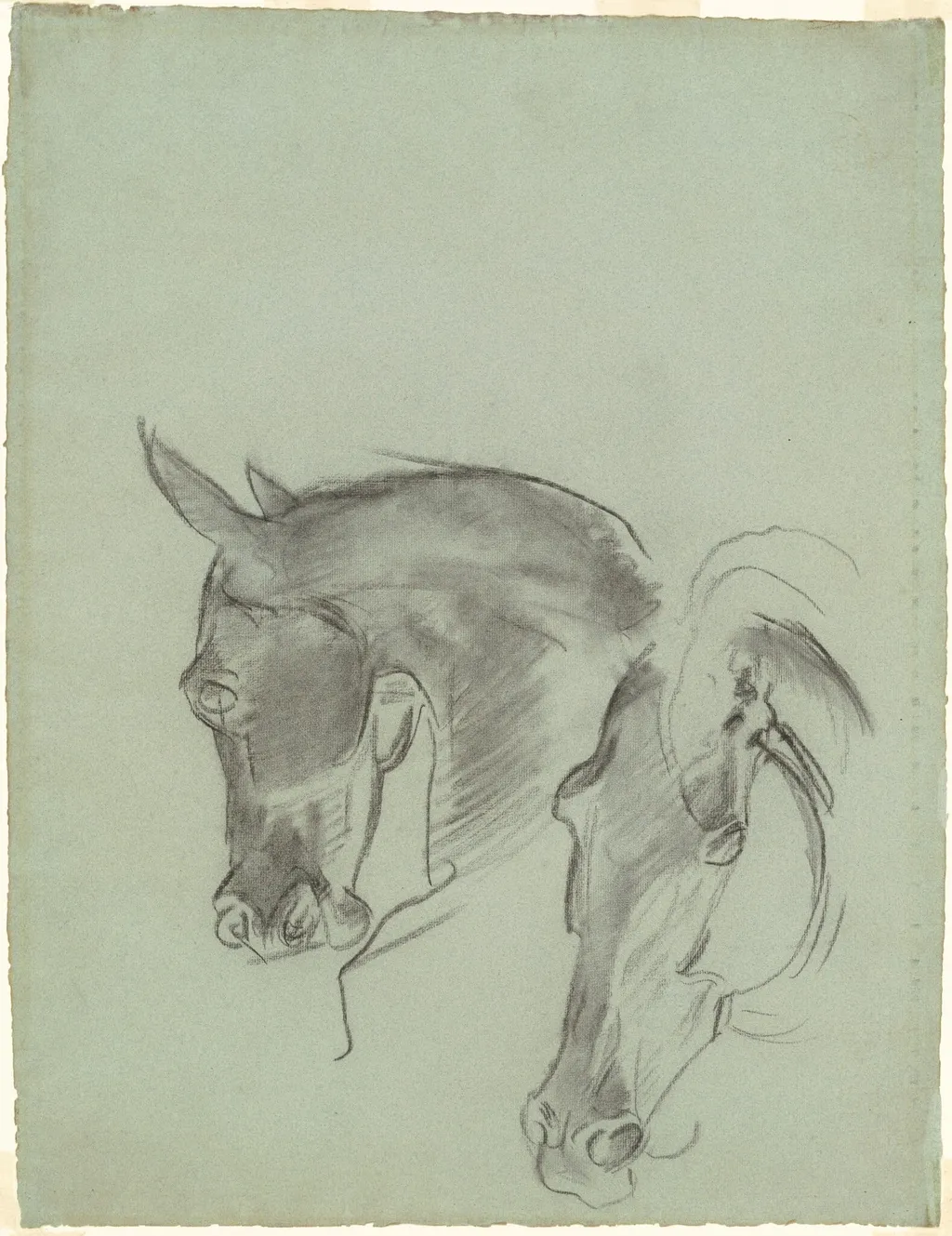 Studies for "The Fall of Gog and Magog", by John Singer Sargent, charcoal, 1910