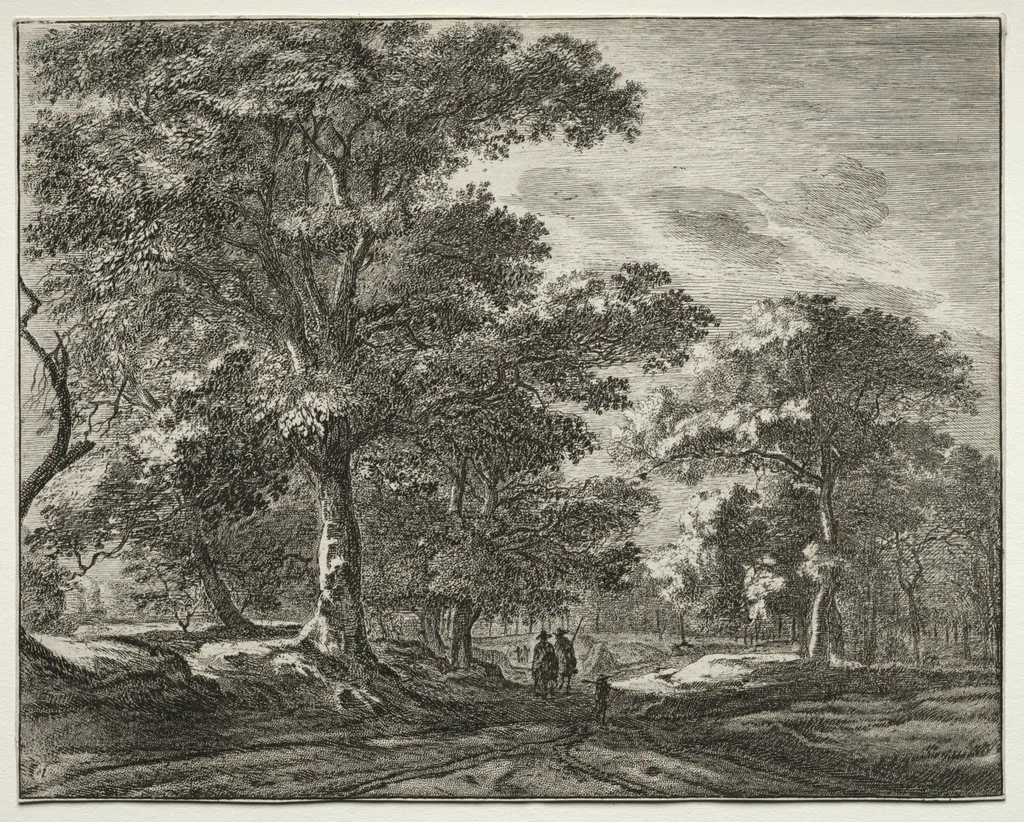 Six views in the Wood of the Hague (series), by Roelant Roghman, 1646