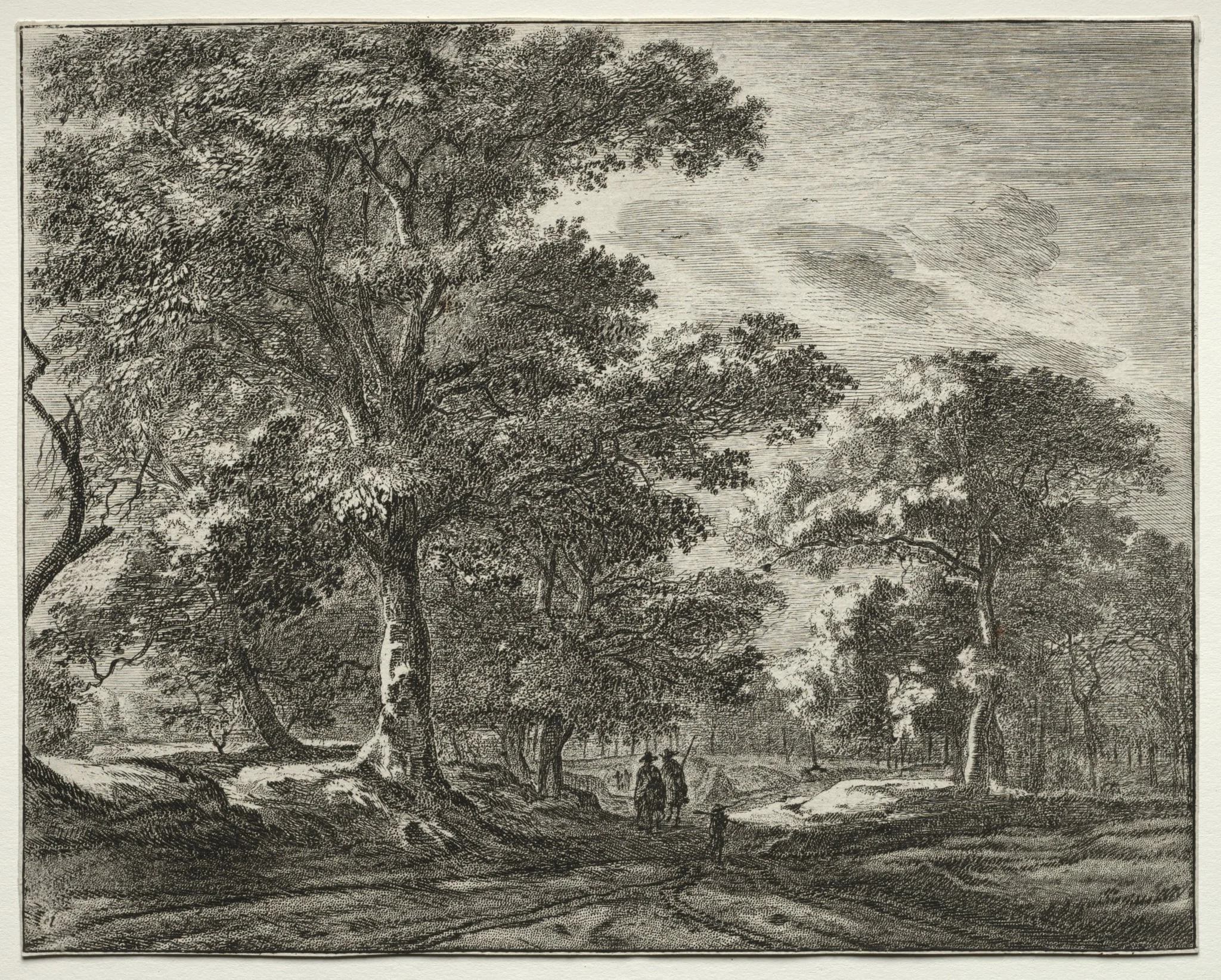 Six views in the Wood of the Hague (series), detail