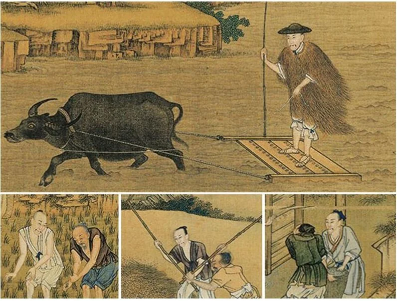 Yongzheng Geng Zhi Tu, detail