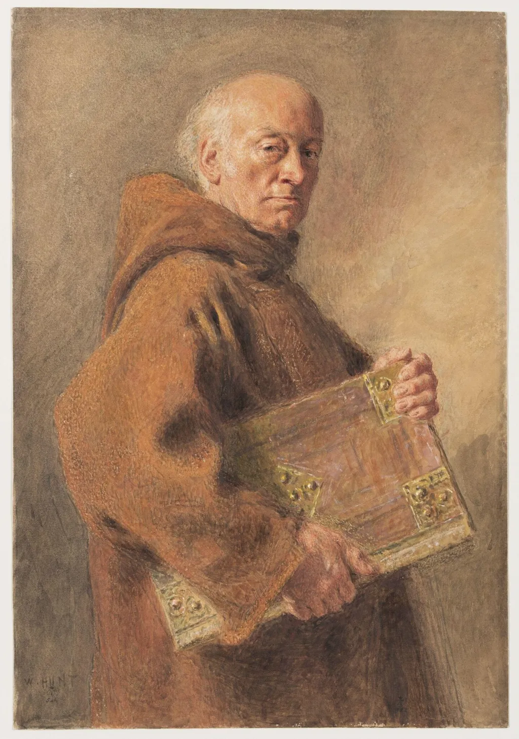 The Monk, by William Henry Hunt, watercolor, 1850