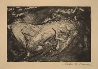 Tragic Figure, by Arthur B. Davies, ink, 1920