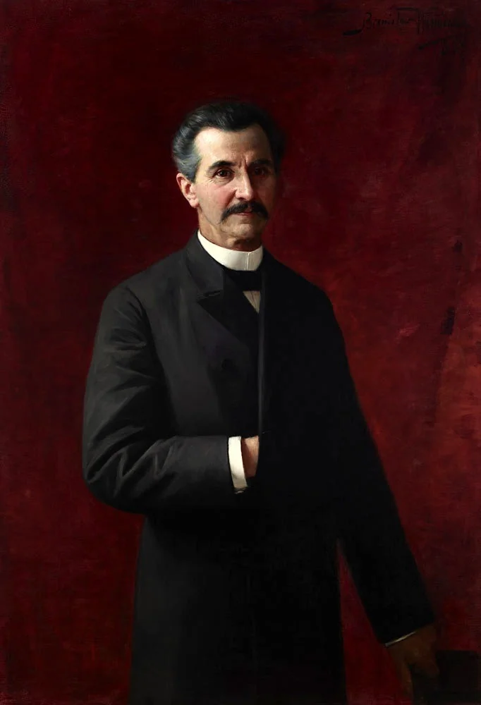 Portrait of Dr Feliks Sommer, detail