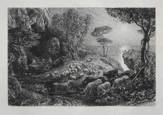 Moeris and Galatea, by Samuel Palmer