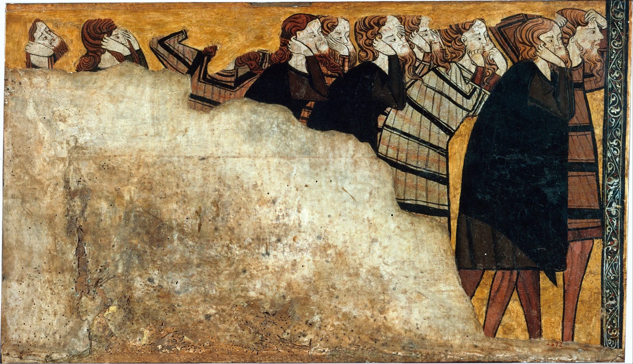 Pleurants, detail