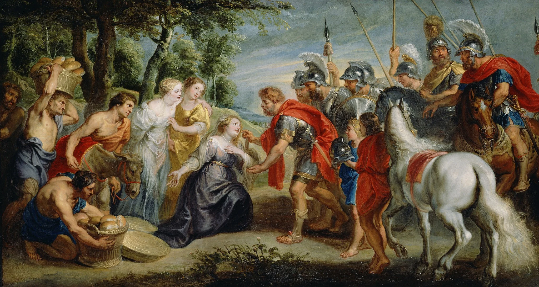David Meeting Abigail, detail