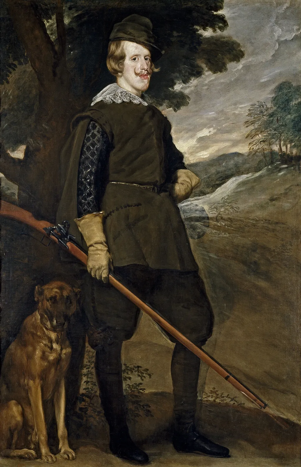 Philip IV as a Huntsman, by Diego Velázquez, oil, 1632