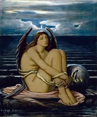 Soul in Bondage, by Elihu Vedder, unspecified, 1886