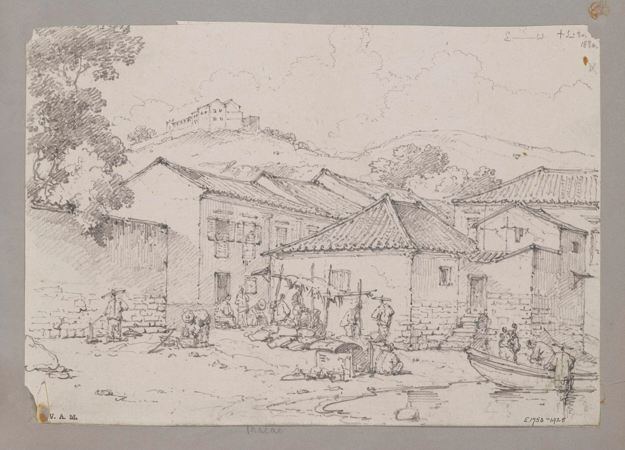 Part of the Praya Manduco, Macao, detail