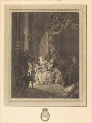Le danger du tete-a-tete, by Jean-Baptiste Blaise Simonet, ink, 1778