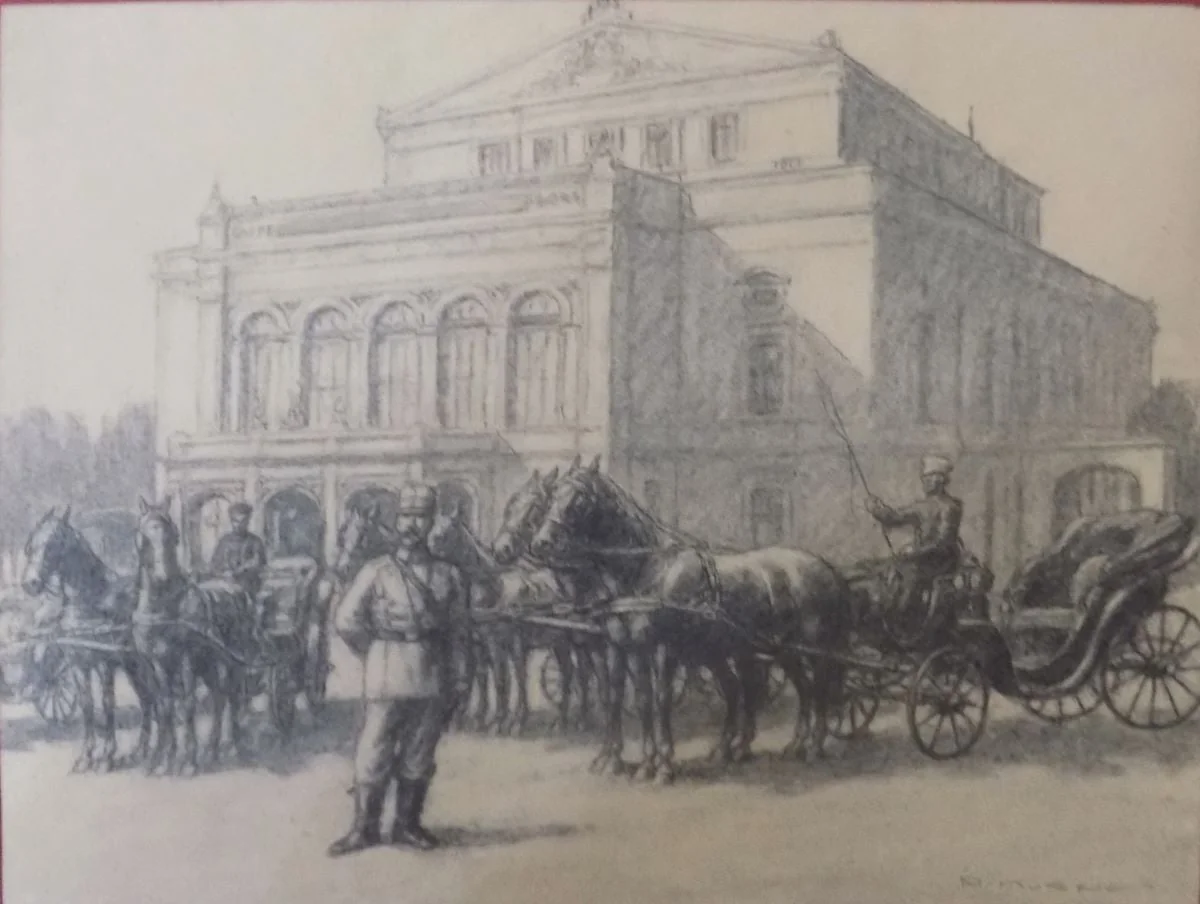 Piața Teatrului Național, detail