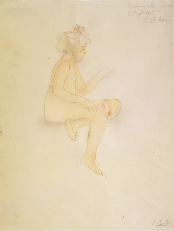 Miss Jean Simpson, Seated, detail