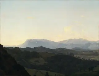 The Sabine Mountains, by Jean-Joseph-Xavier Bidauld, unspecified, 1808