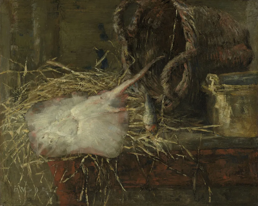 The Skate, by James Ensor, oil, 1890