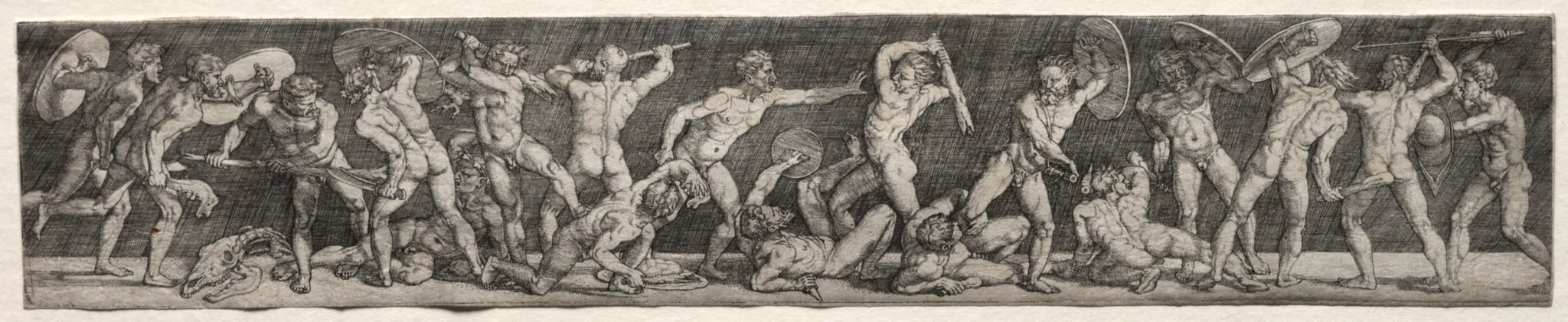 Battle of Naked Men, detail