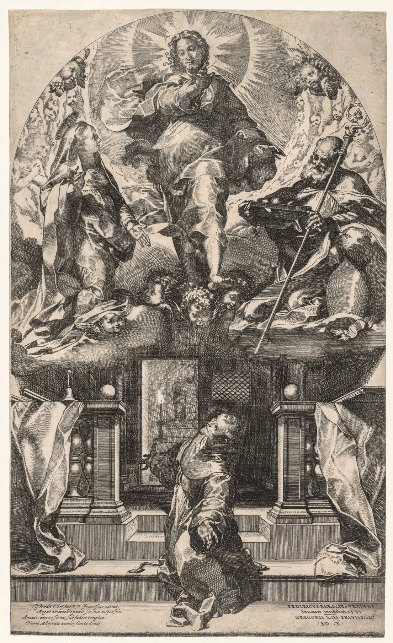 The Vision of St. Francis, detail