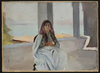 Jewess from Tiberias. From the journey to Palestine, by Jan Ciągliński, unspecified, 1901