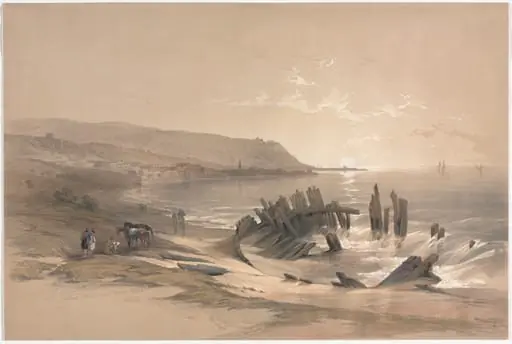 Caiaphas Looking Towards Mount Carmel, by David Roberts, 1839