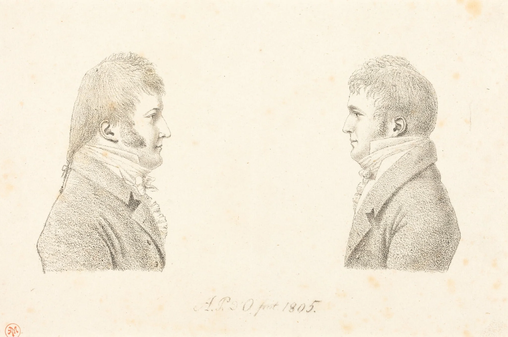 Self-Portrait and the Artist's Brother, detail