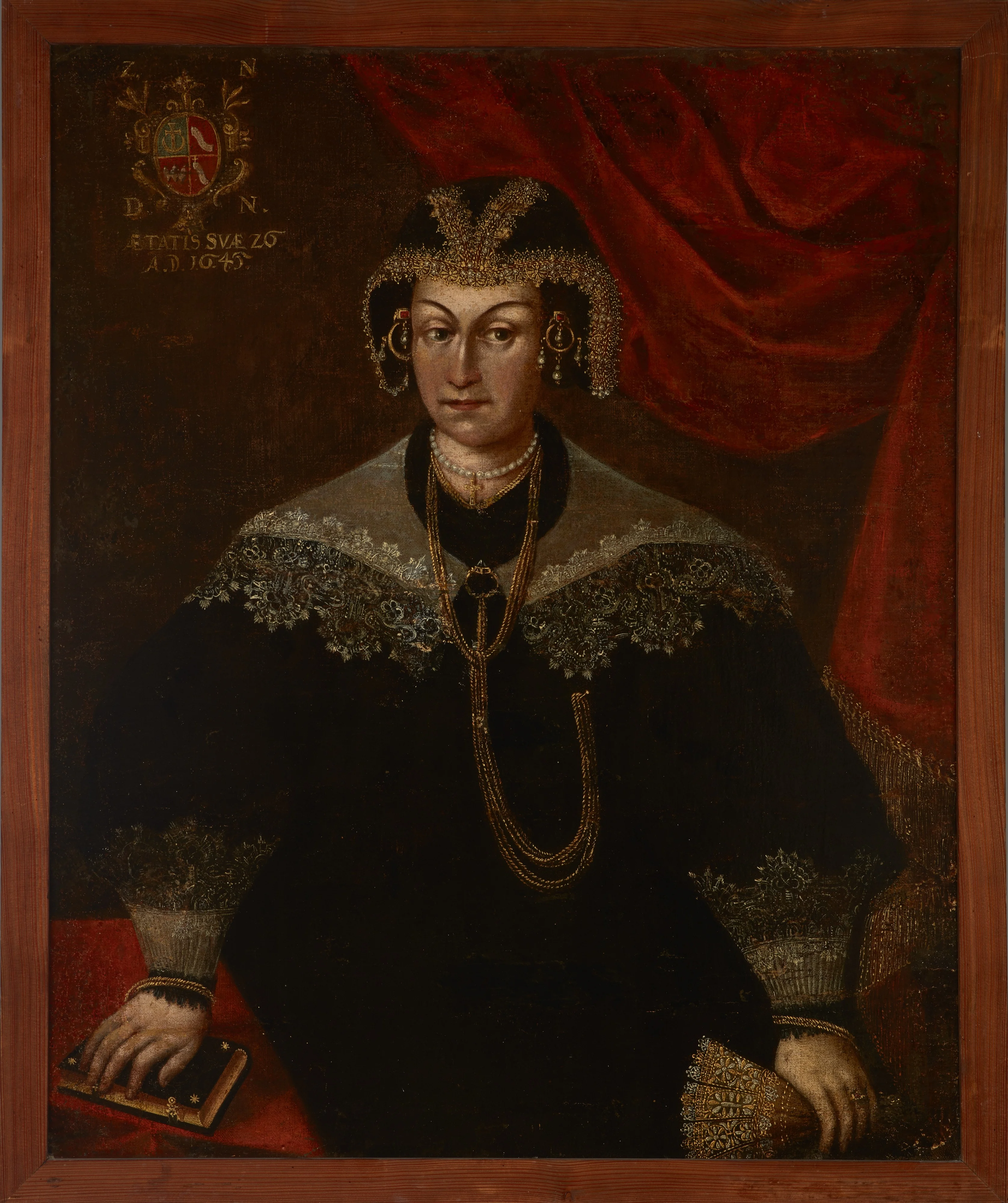 Portrait of an unknown woman, detail