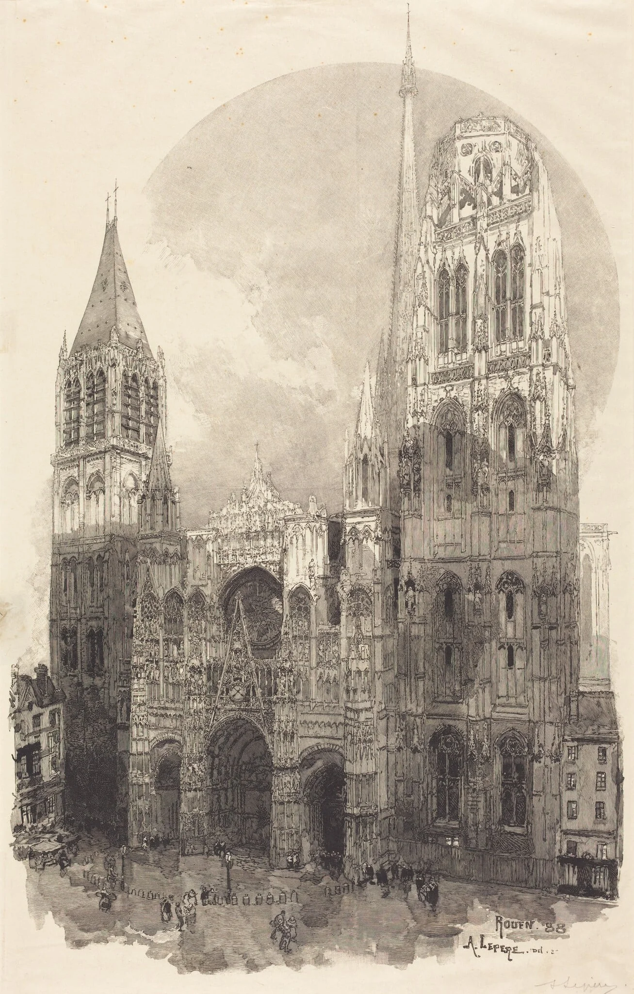 Rouen Cathedral (La Cathedral de Rouen), detail