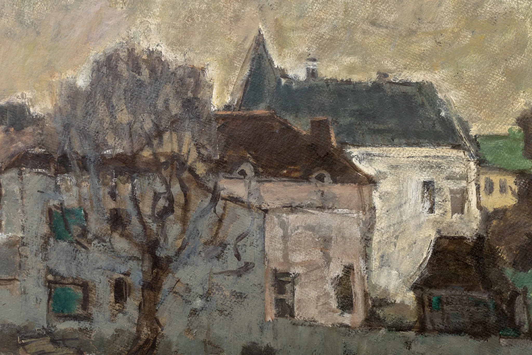 Peisaj în brunuri, detail