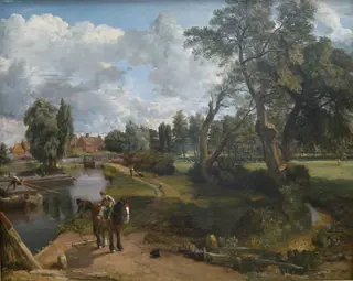 Flatford Mill, by John Constable, oil, 1816