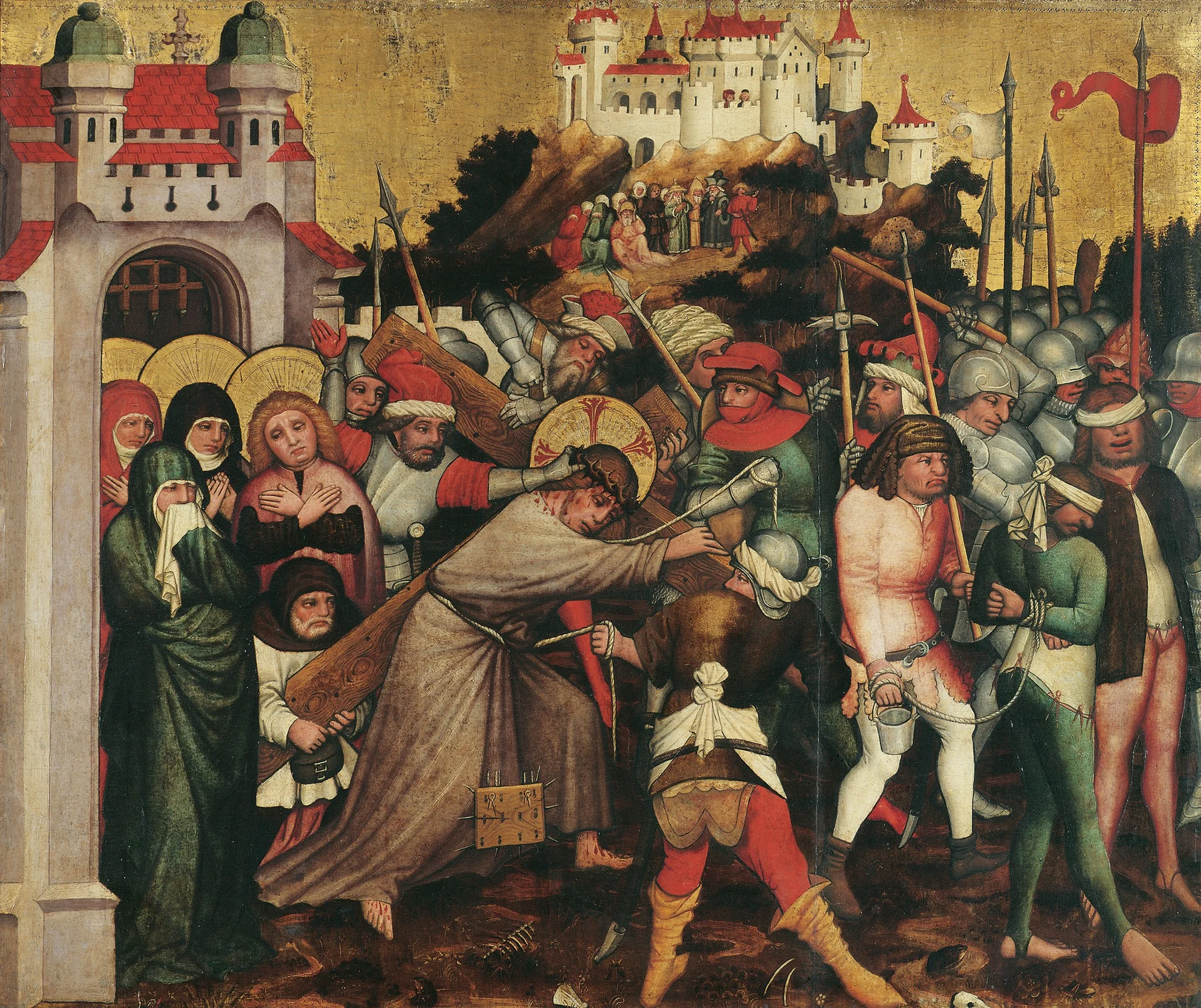 Christ carrying the cross, detail