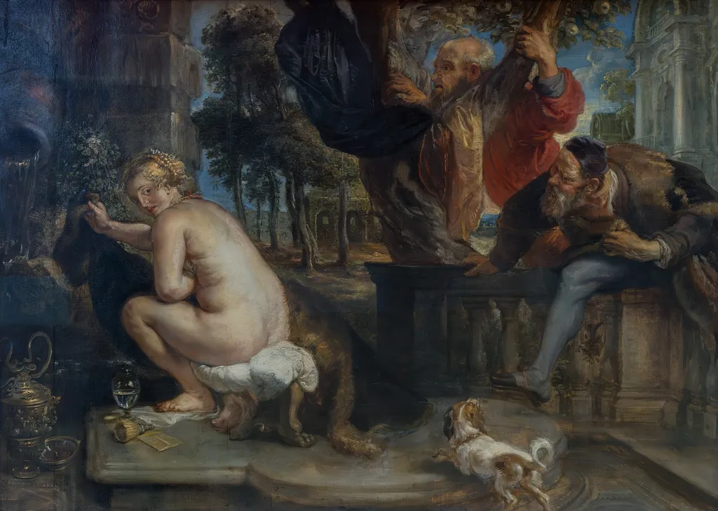 Susanna and the Elders, by Peter Paul Rubens, wood, 1637