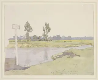 On River Lee, not far from Horse and Groom, by Thomas Hosmer Shepherd, watercolor, 1831