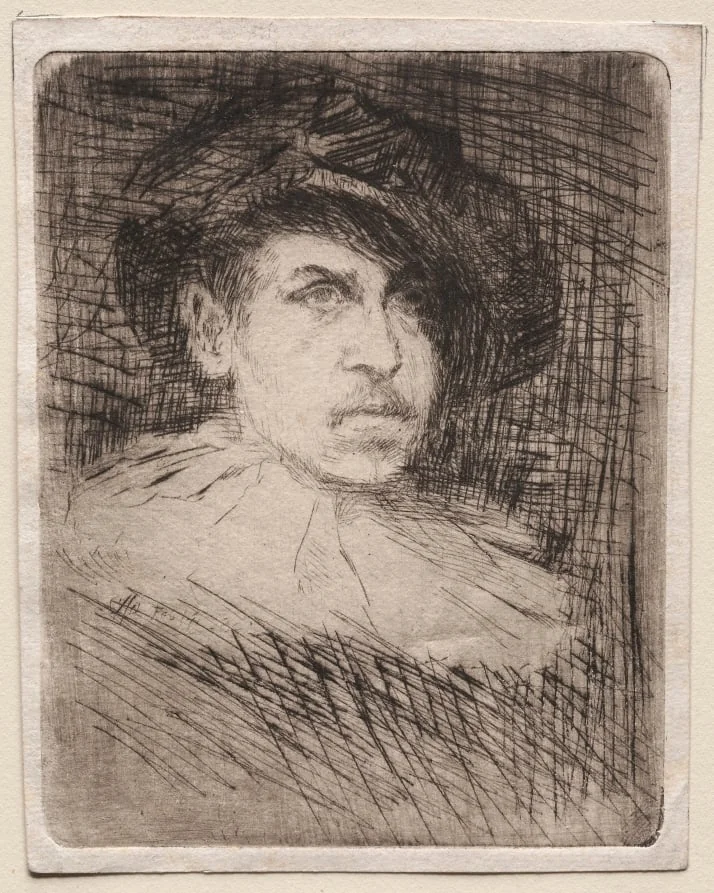 Self-Portrait in Costume, detail