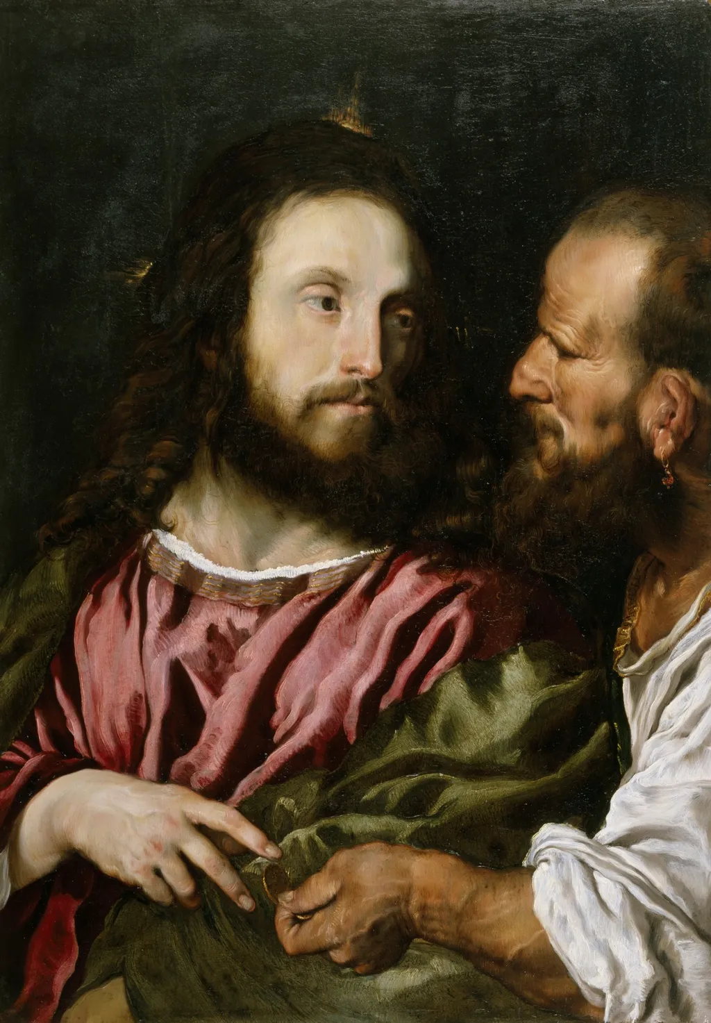 Christ and the Tribute Money, by Domenico Fetti, oil, 1619