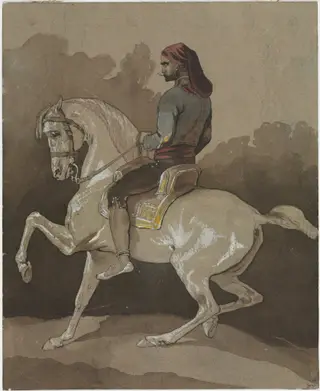 Arab on Horseback, by Horace Vernet, 1804