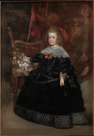 María Teresa (1638–1683), Infanta of Spain, by Juan Bautista Martínez del Mazo, oil, 1645