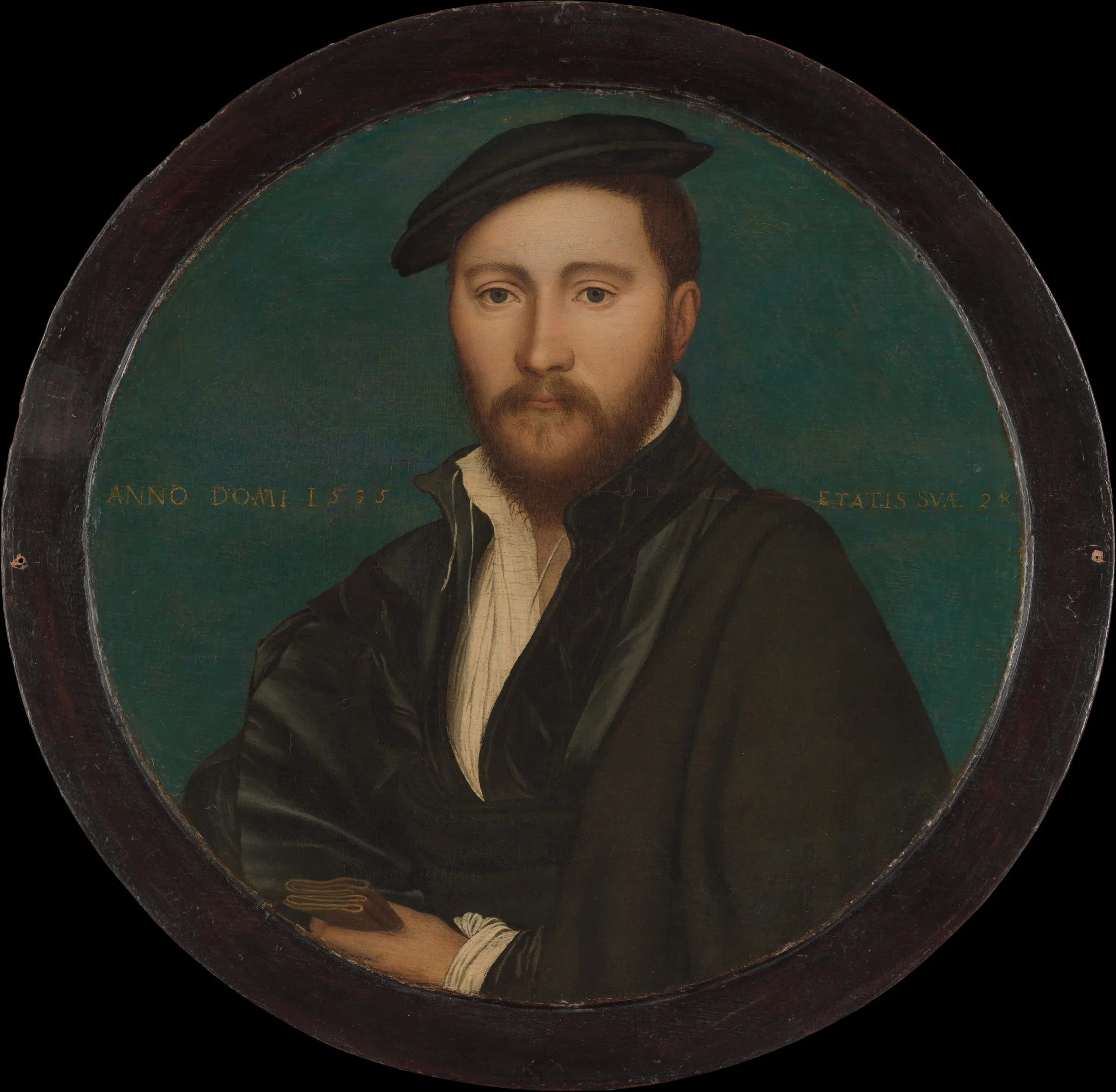 Portrait of a Man (Sir Ralph Sadler?), detail