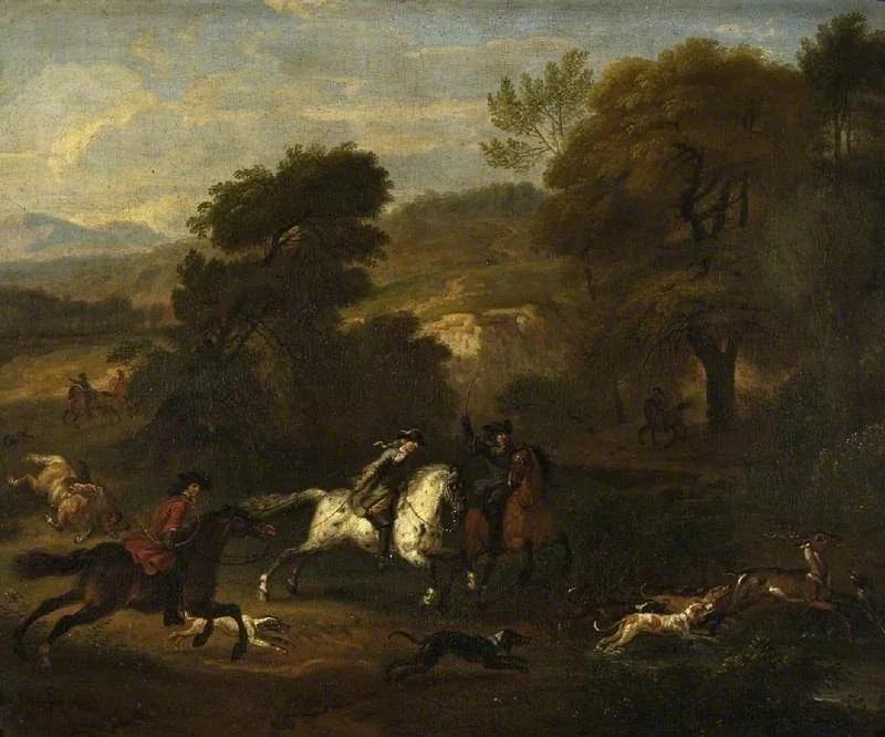 Stag hunt, detail
