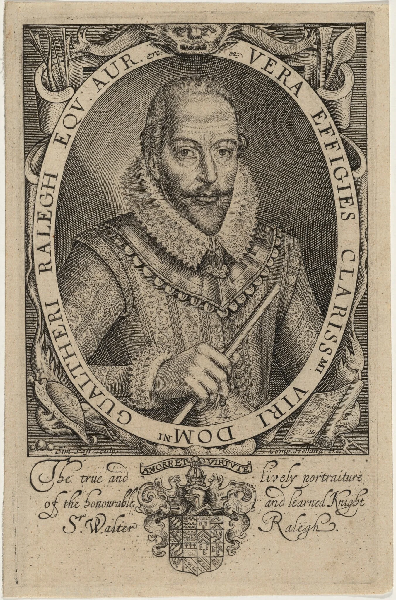 Sir Walter Raleigh, detail