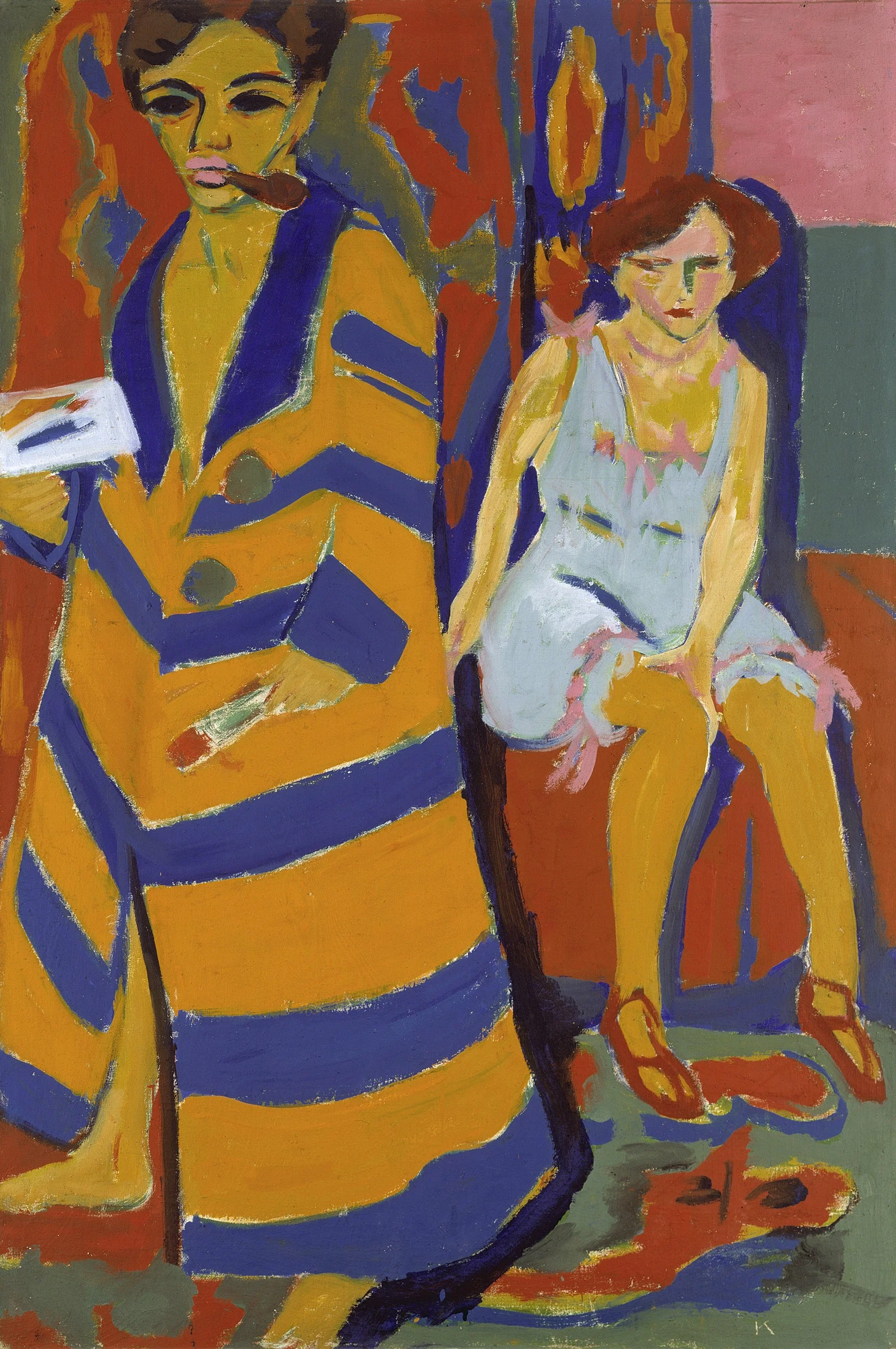 Painter and Model, detail